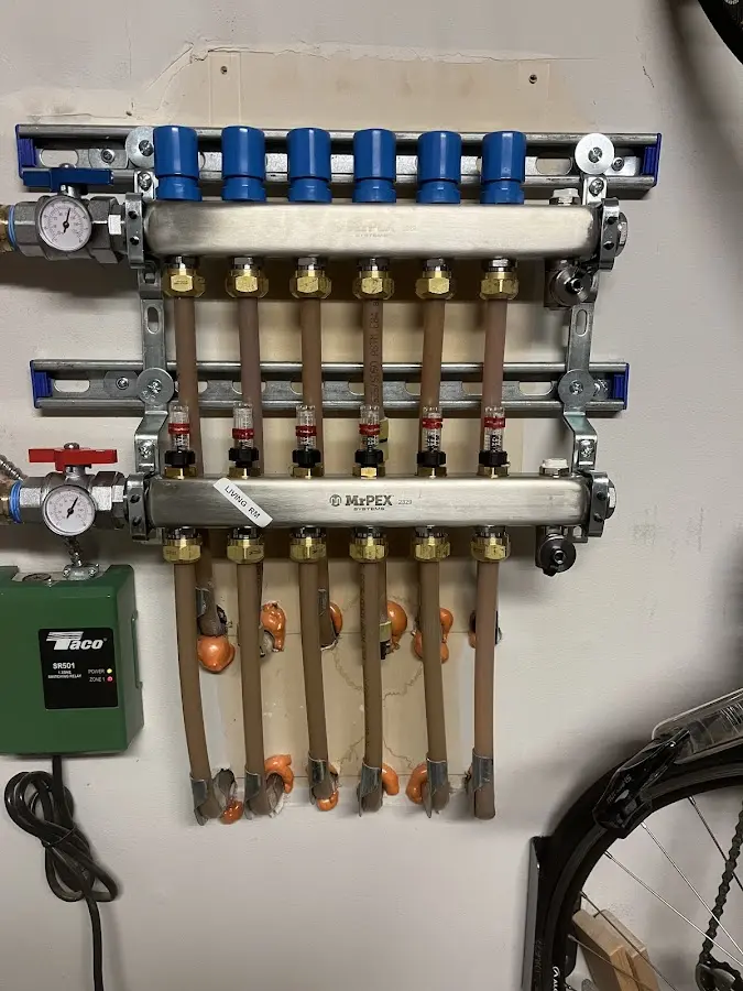 Plumber performing Leak Detection at a residential property in Upper Macungie